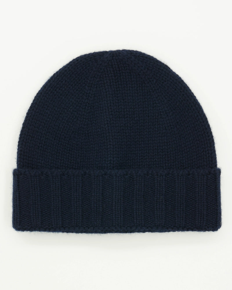 Gran Sasso Beanie Pure Cashmere Navy