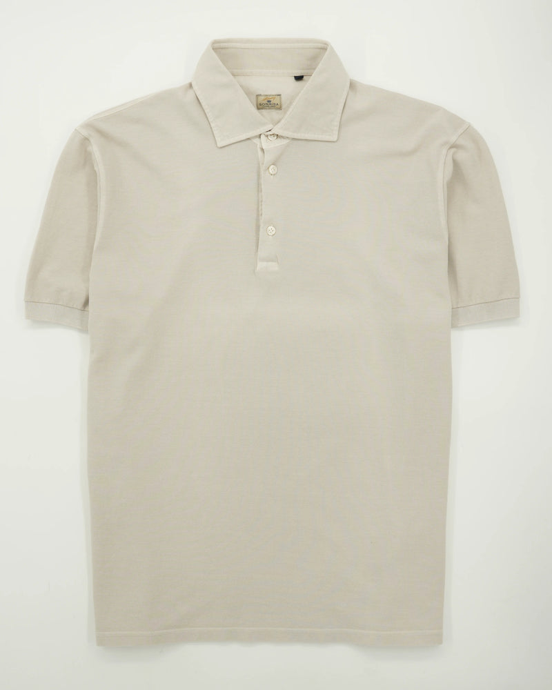 Sonrisa Polo Shirt Washed Cotton Light Beige