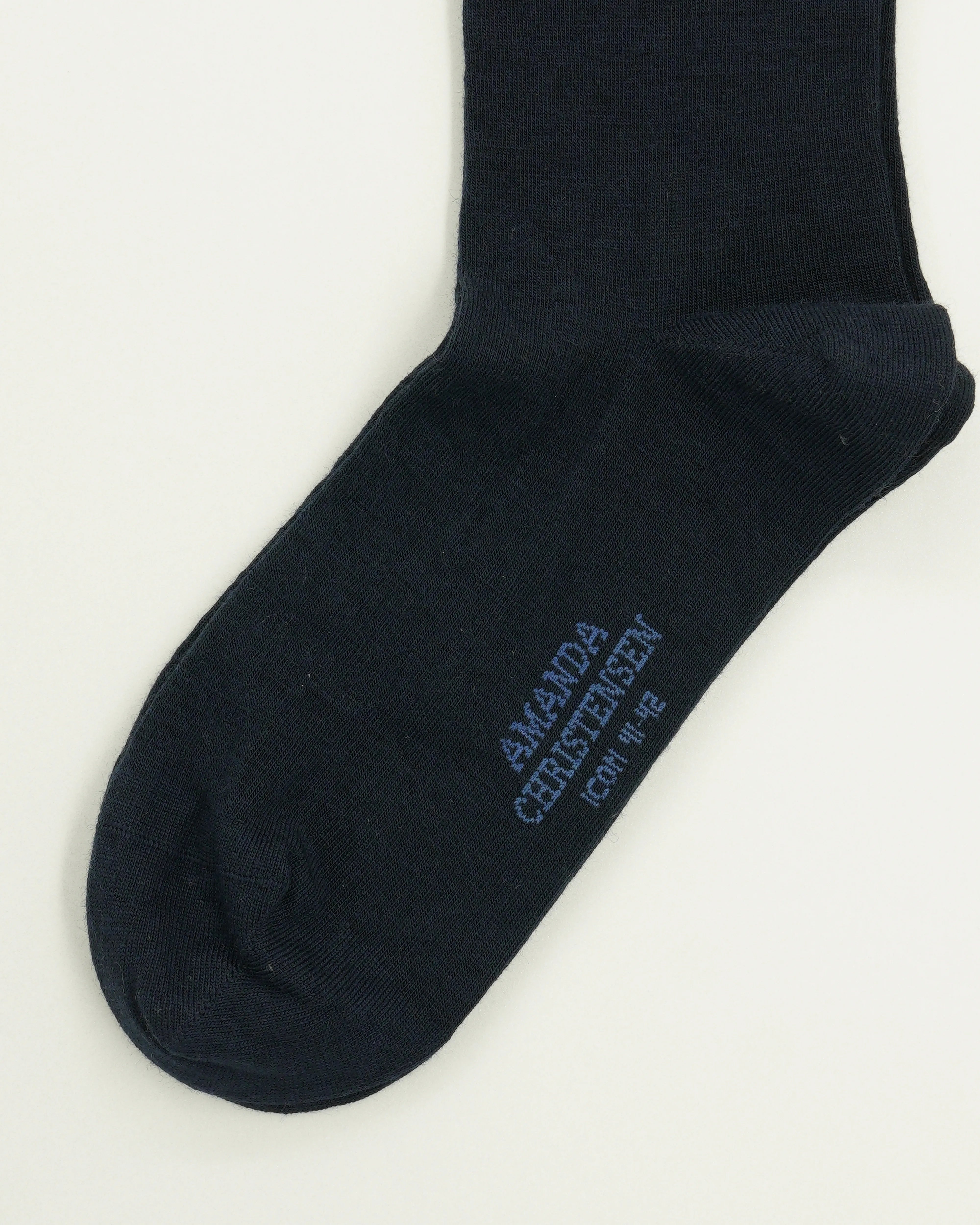 Amanda Christensen Sock Icon Wool Blend Navy