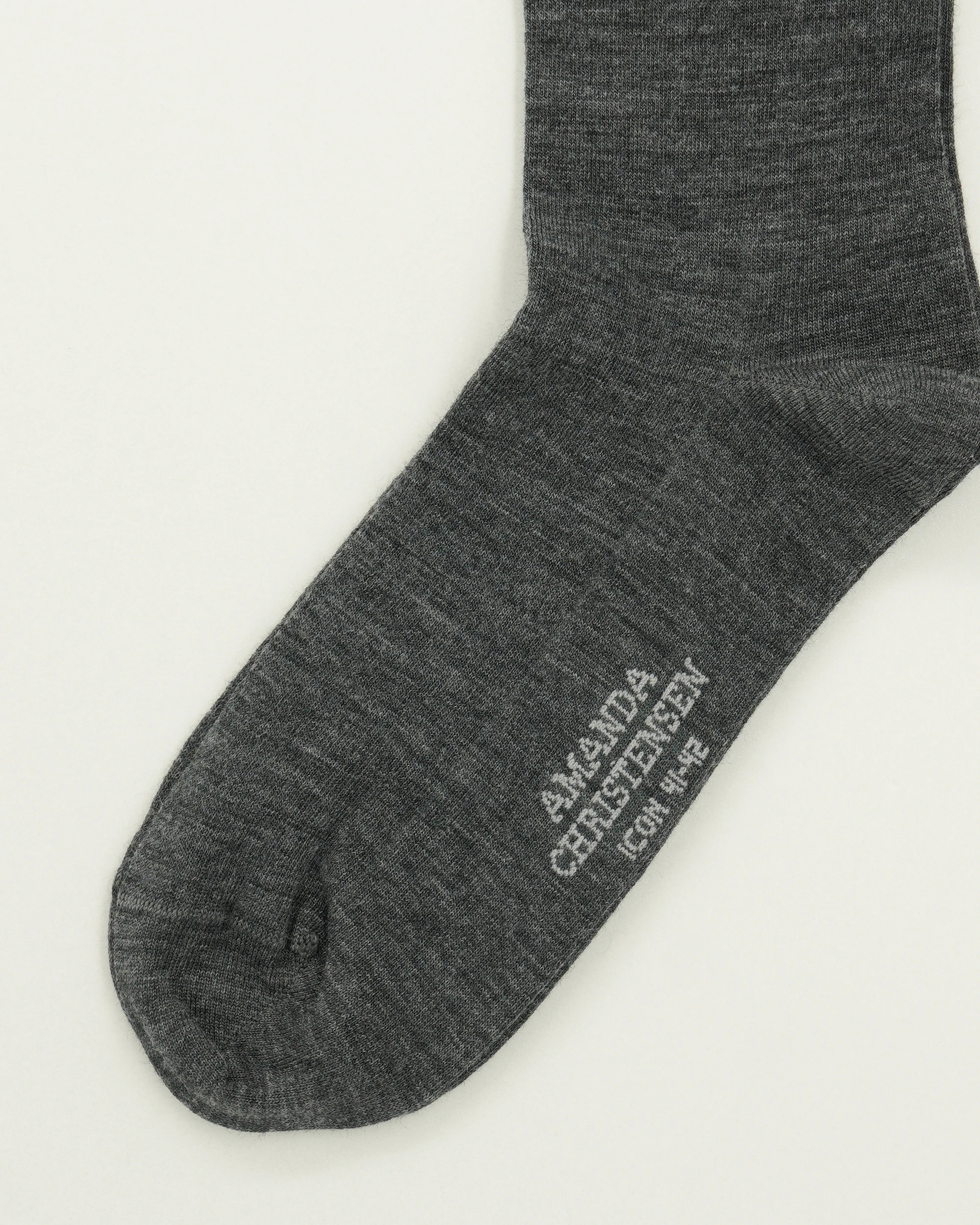 Amanda Christensen Sock Icon Wool Blend Grey