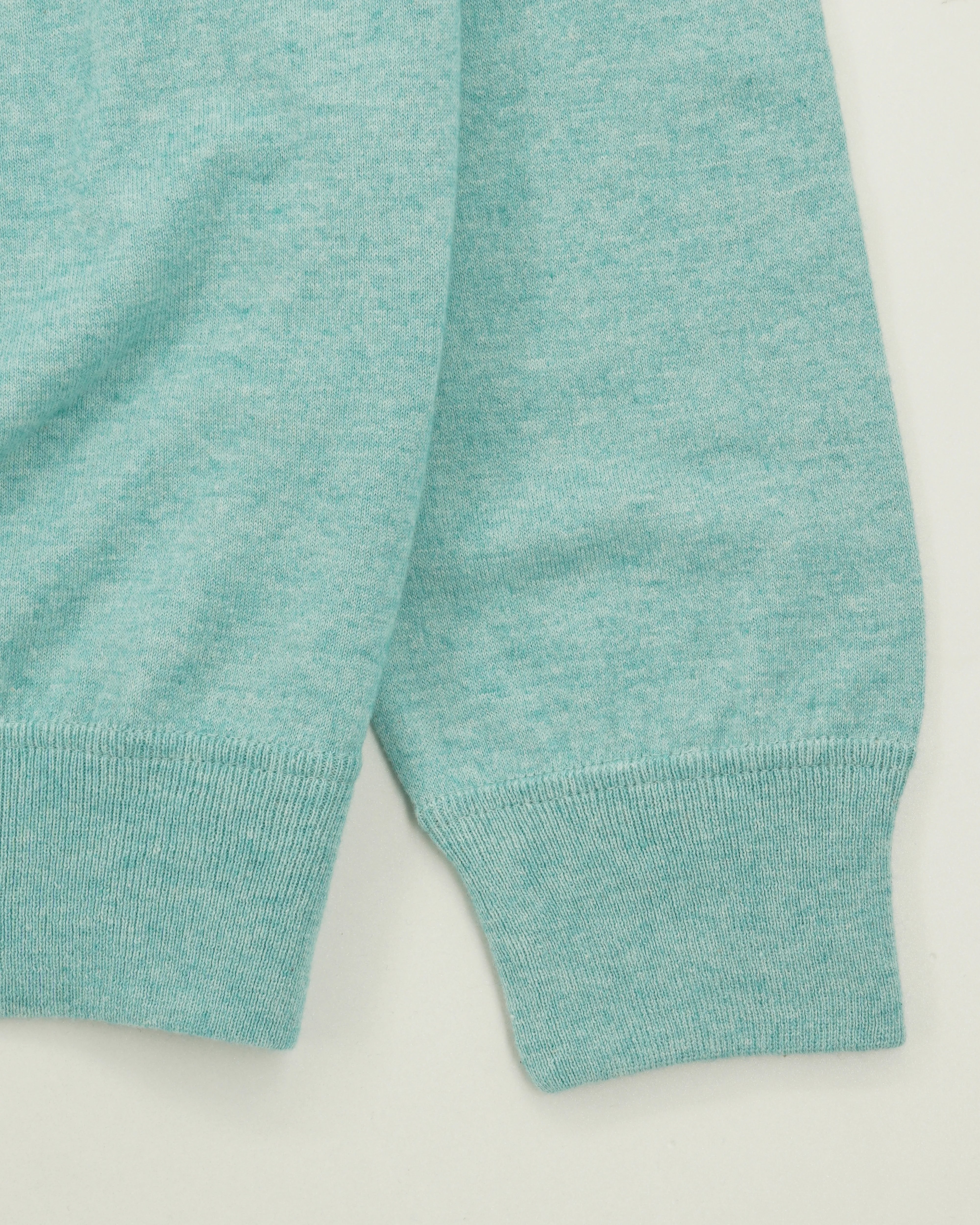 Gran Sasso Crewneck Cotton Cashmere Mint Blue Green