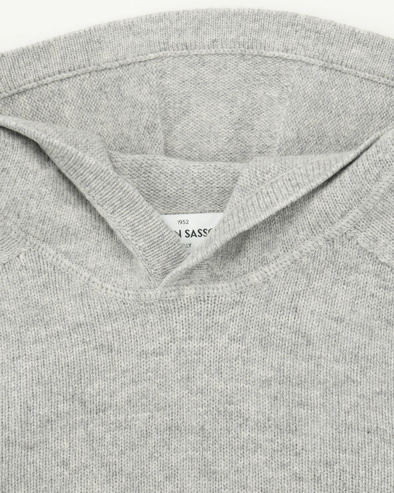 Gran Sasso Hoodie Super Geelong Light Grey