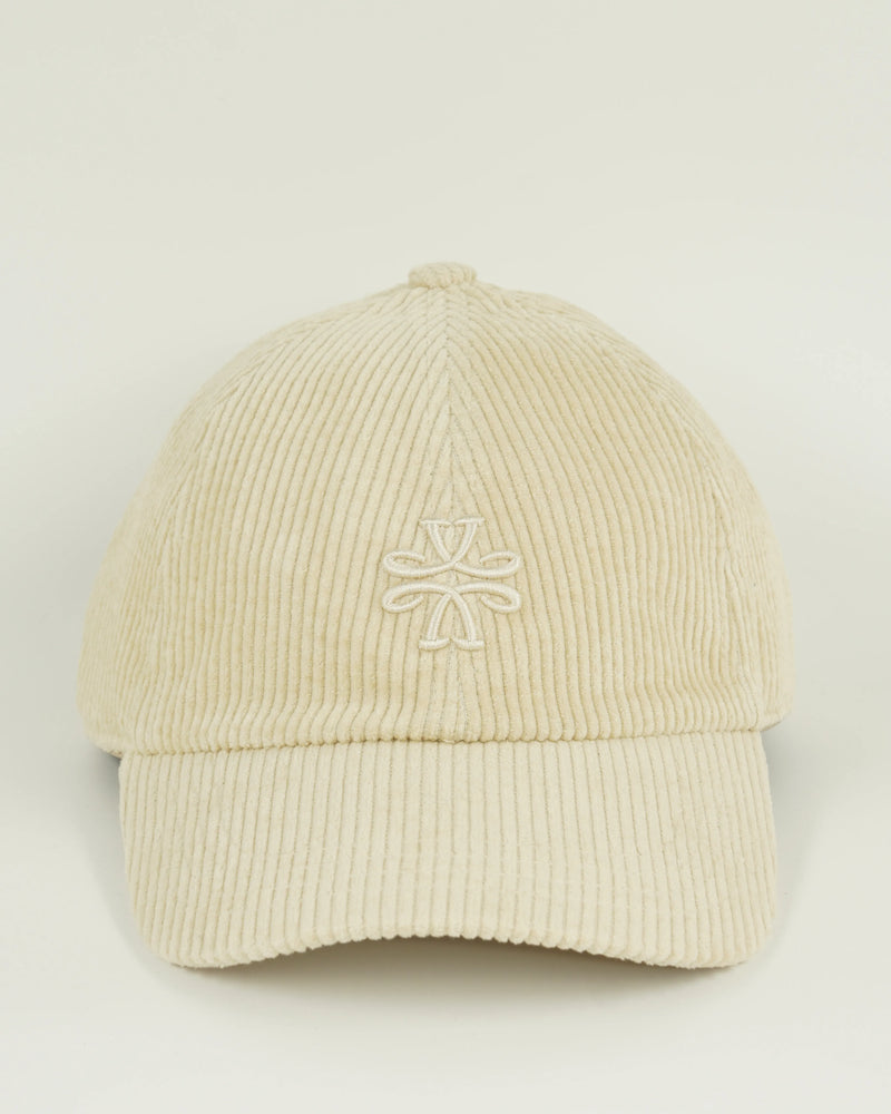 Jacob Cohen Cap Corduroy Logo Light Beige