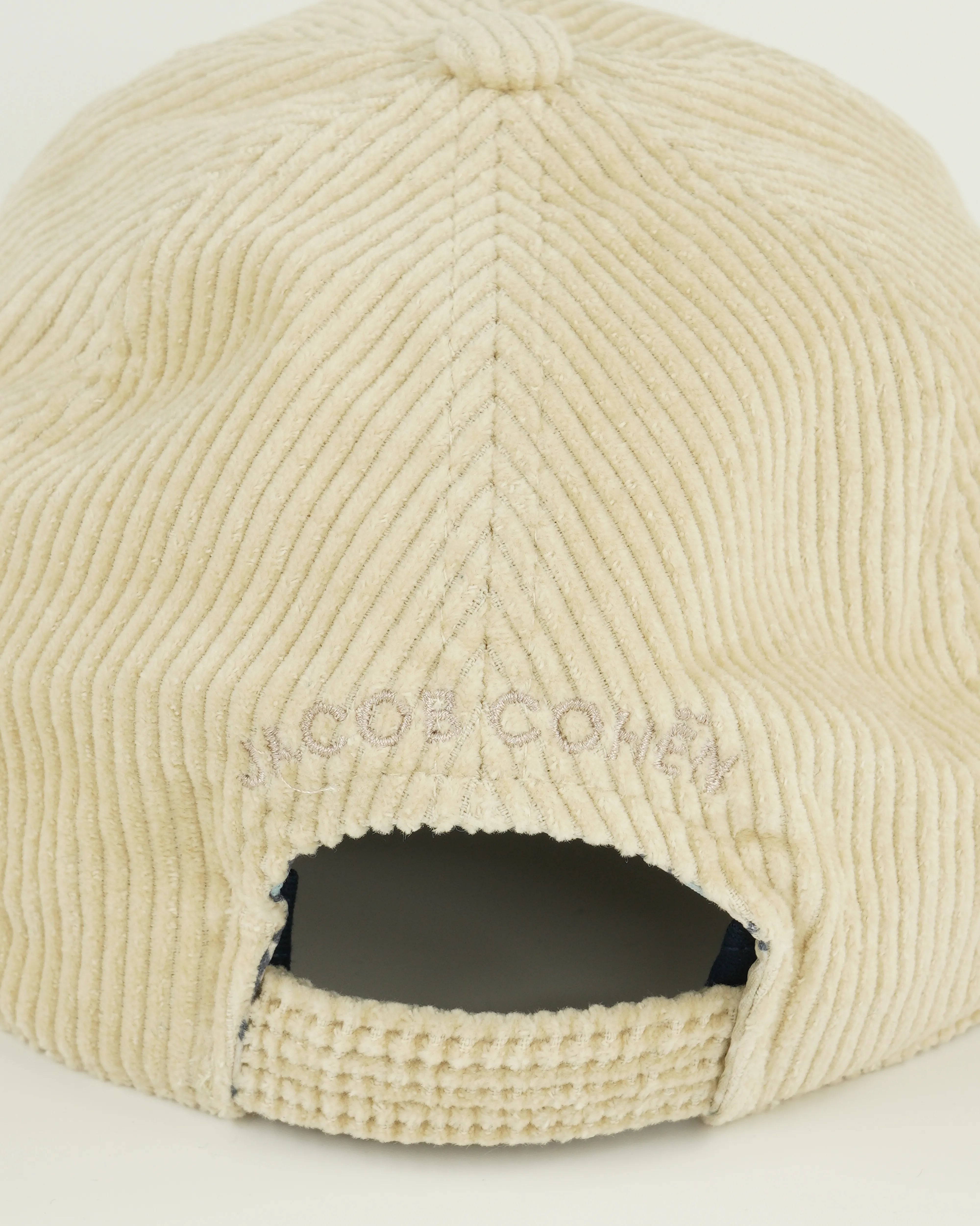 Jacob Cohen Cap Corduroy Logo Light Beige