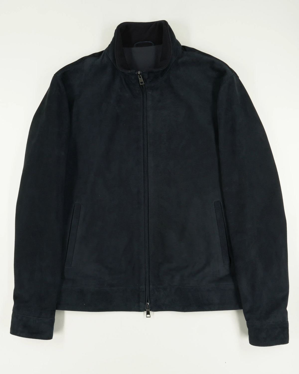 Zonda Jacket Blouson Zip Suede Navy