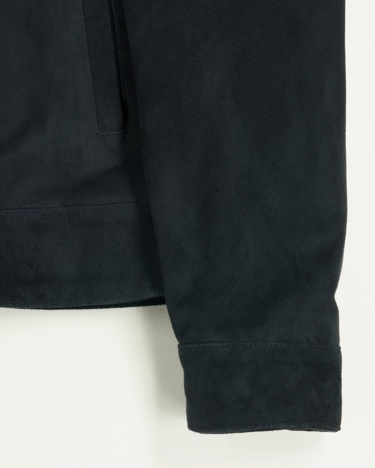 Zonda Jacket Blouson Zip Suede Navy