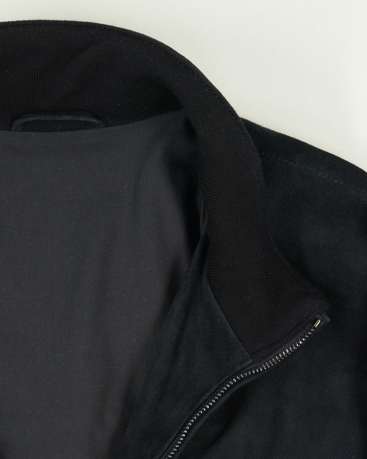 Zonda Jacket Blouson Zip Suede Navy