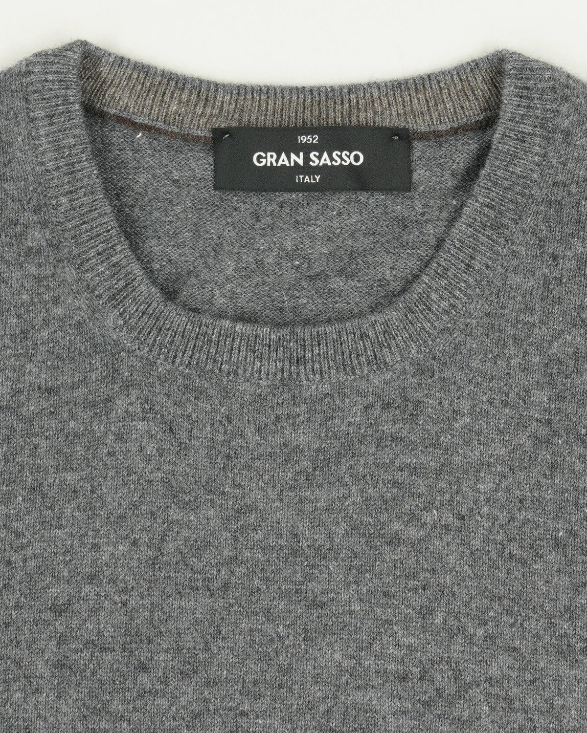 Gran Sasso Crewneck Pure Cashmere Grey