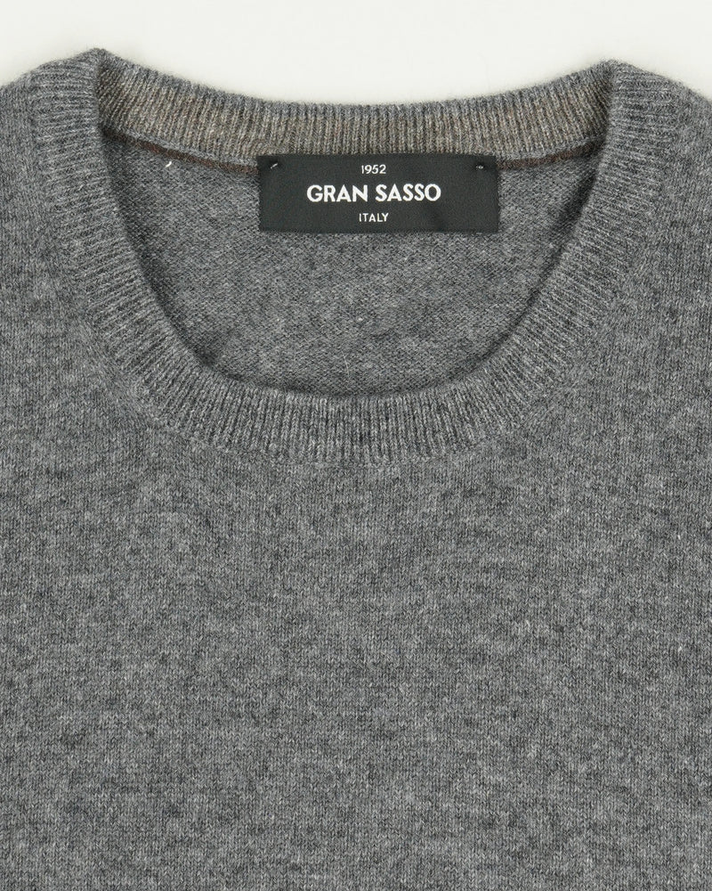 Gran Sasso Crewneck Pure Cashmere Grey