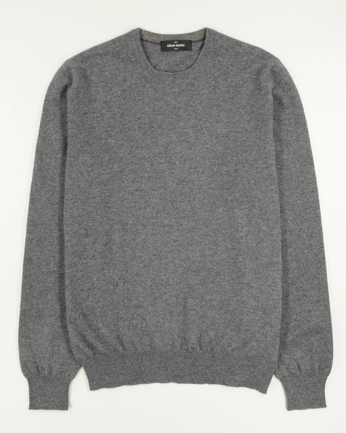 Gran Sasso Crewneck Pure Cashmere Grey
