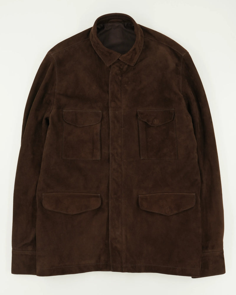 Zonda Field Jacket Suede Brown