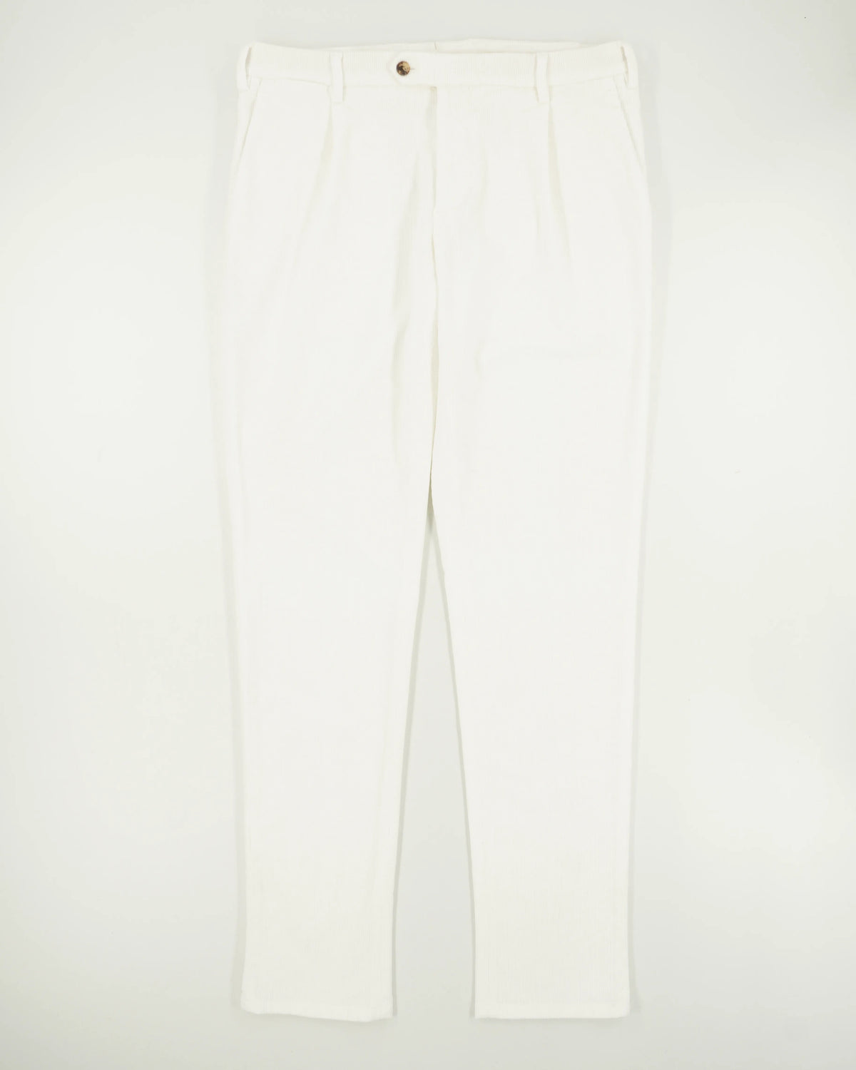 Lardini Trousers Corduroy Stretch Off White