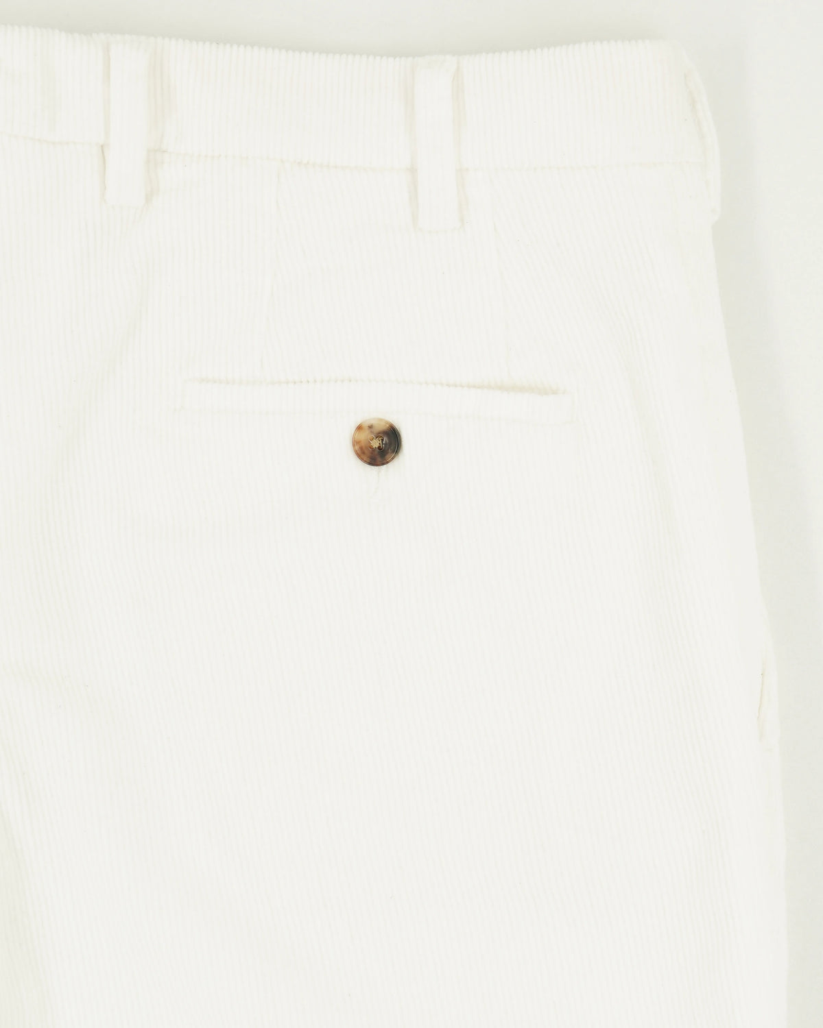 Lardini Trousers Corduroy Stretch Off White
