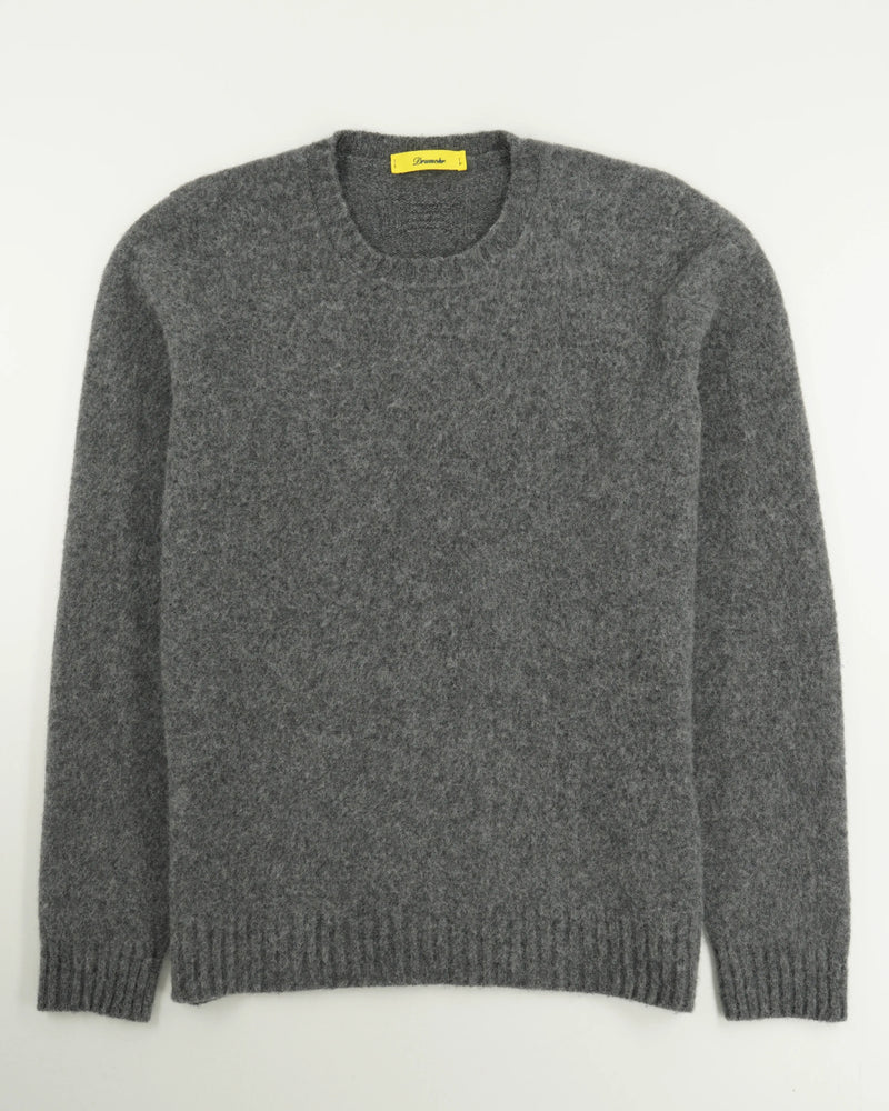 Drumohr Crewneck Brushed Lambswool Grey