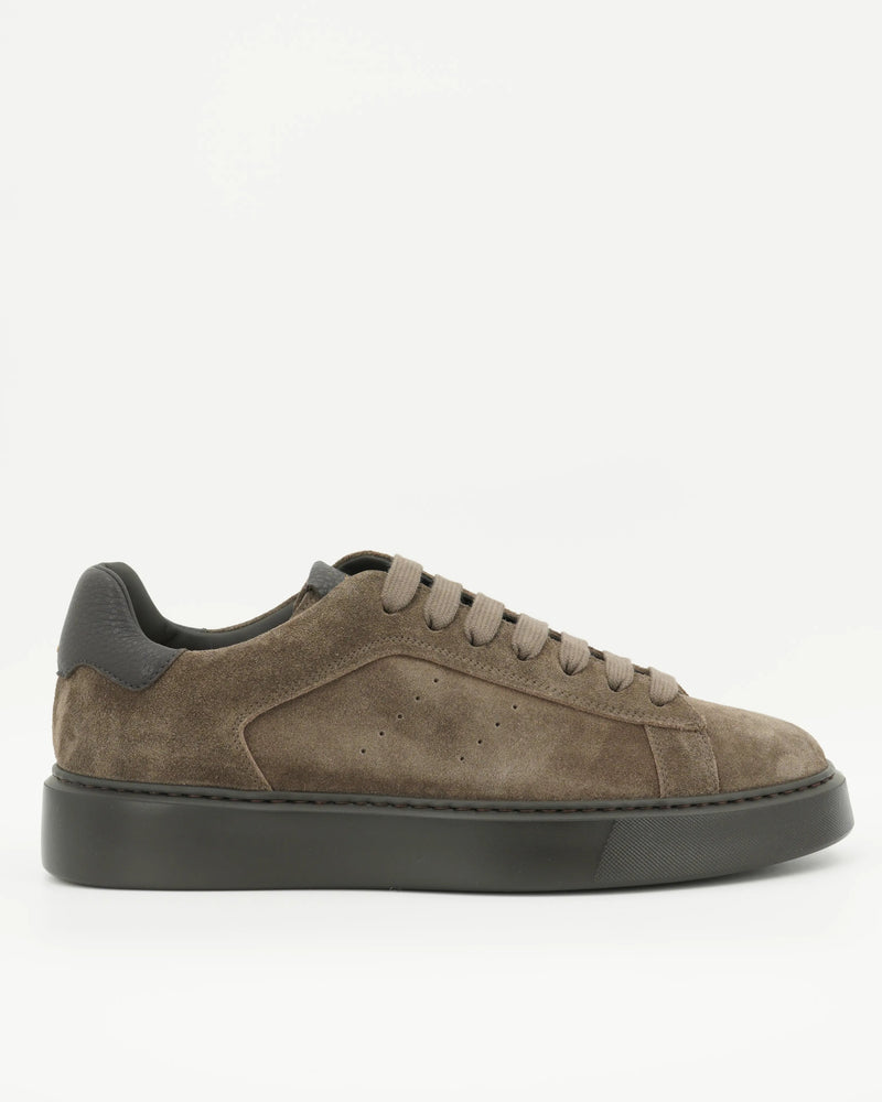 Doucals Sneaker Suede Deerskin Warm Grey