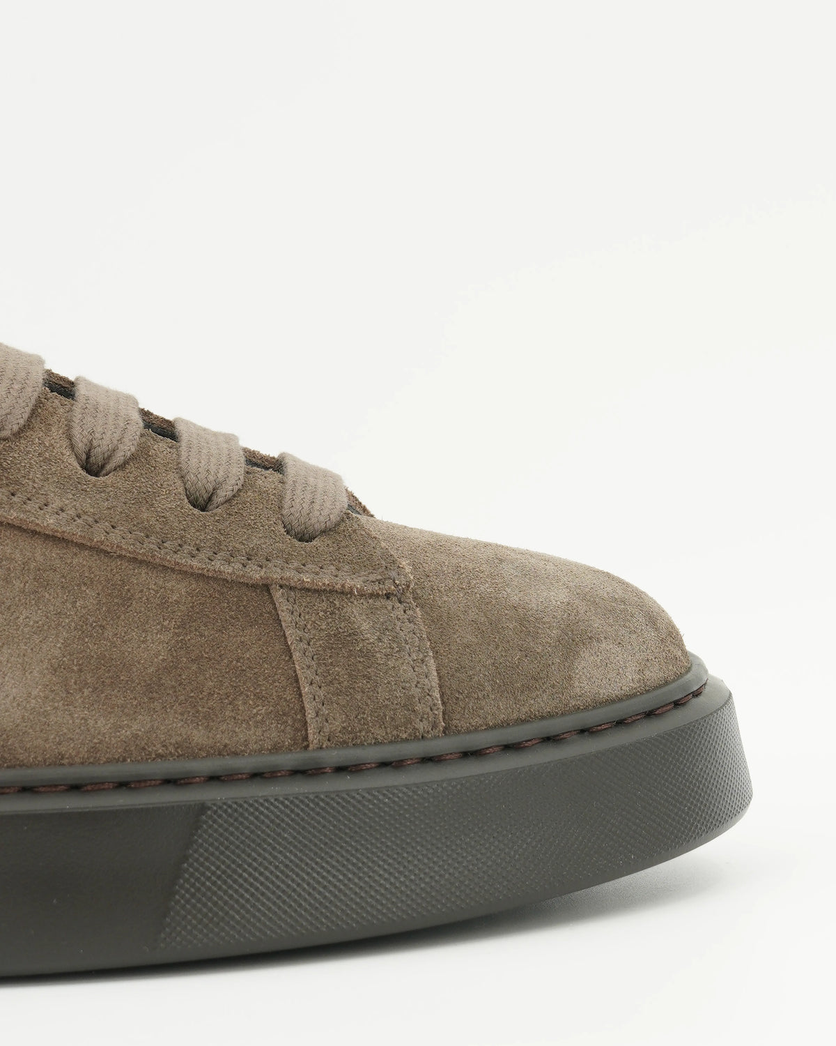 Doucals Sneaker Suede Deerskin Warm Grey