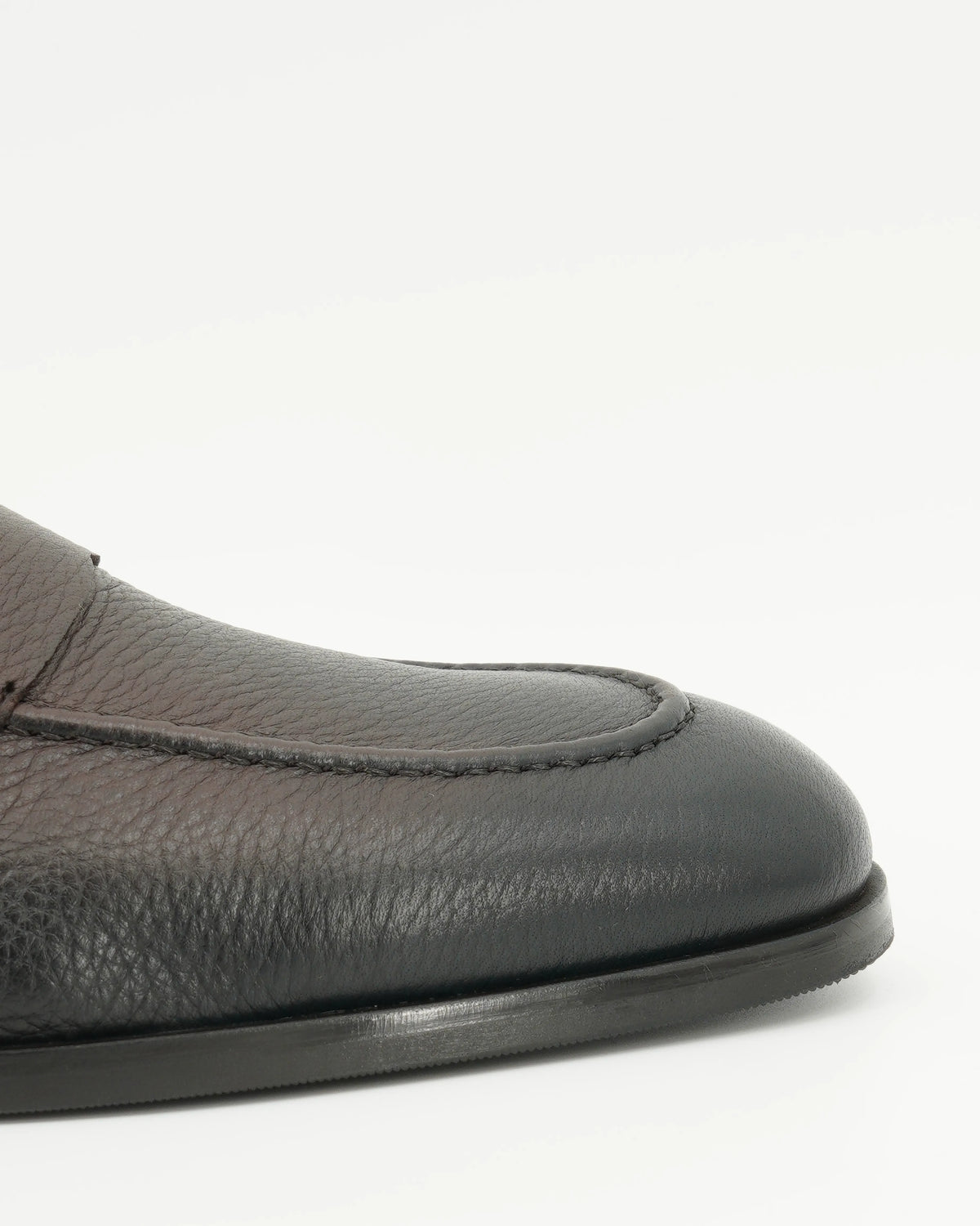 Doucals Penny Loafer Deerskin Dark Brown