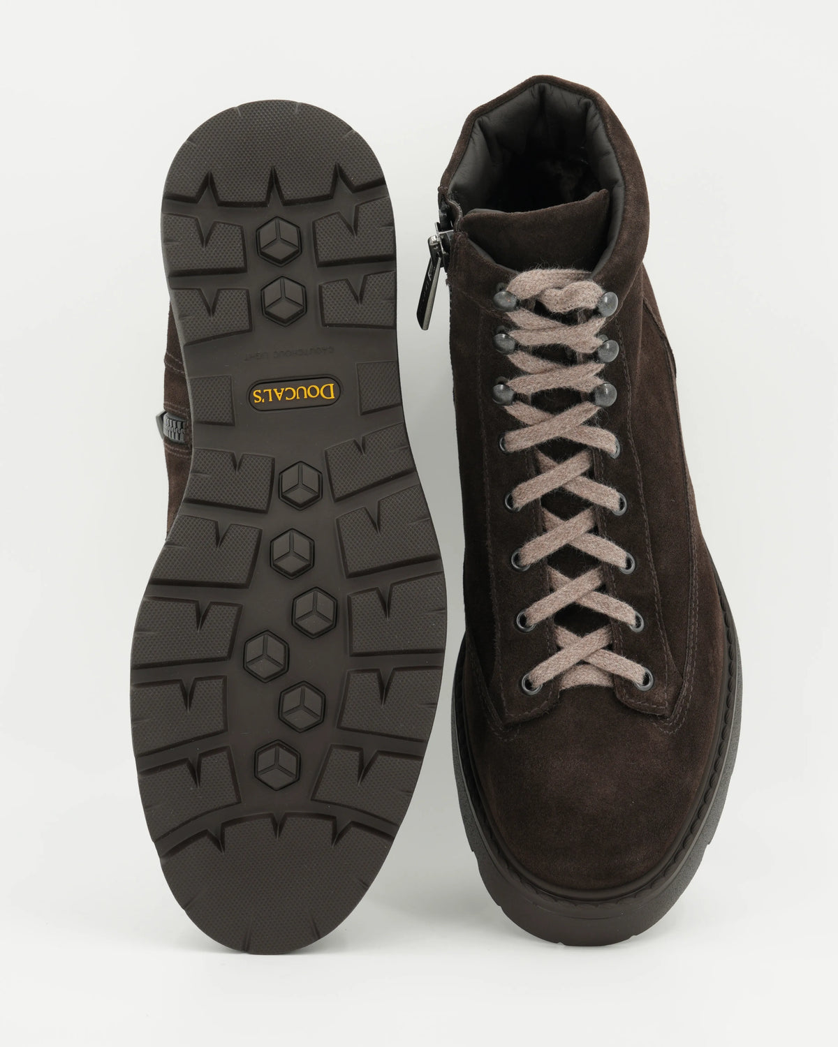 Doucals Boot Shearling Lined Dark Brown
