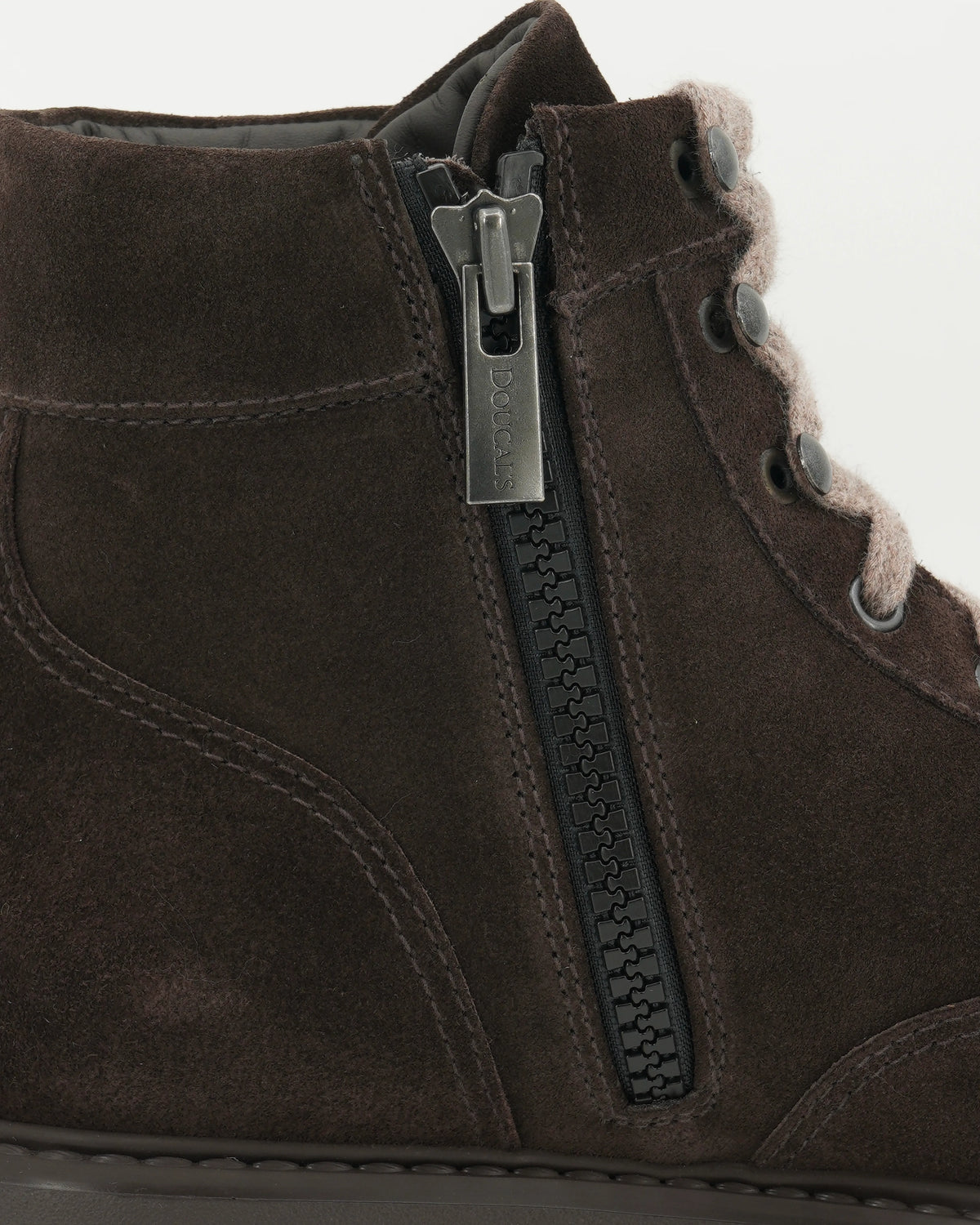 Doucals Boot Shearling Lined Dark Brown