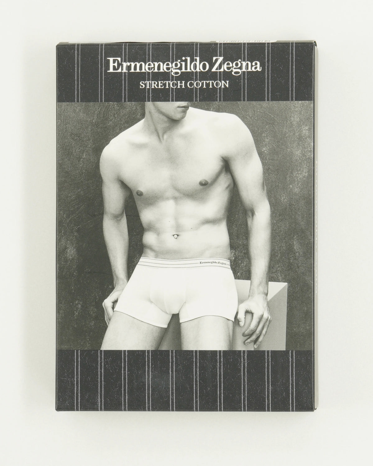 Zegna Trunks White Stripes