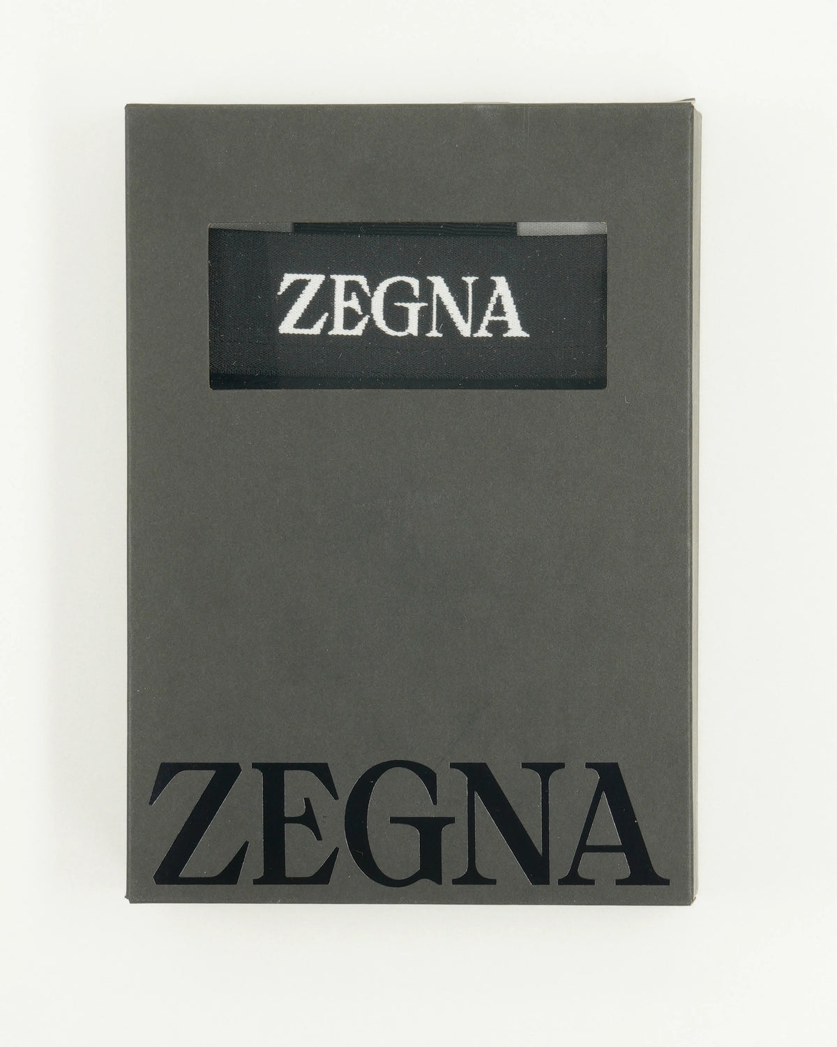 Zegna Trunks Black Middle Logo