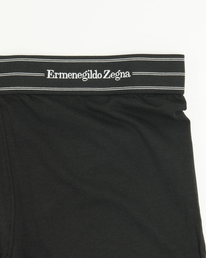 Zegna Trunks Black Stripes