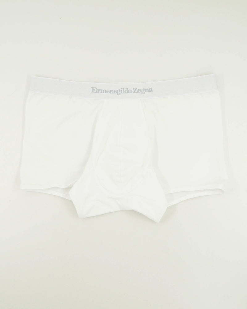 Zegna Trunks White Logo