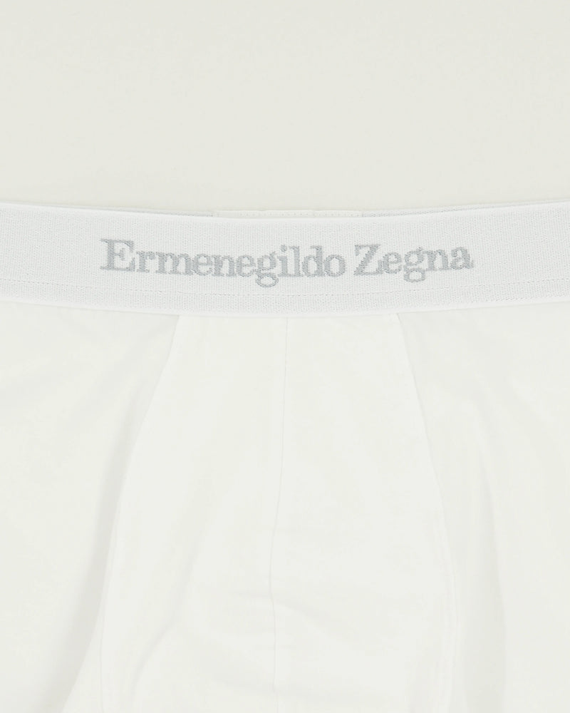 Zegna Trunks White Logo