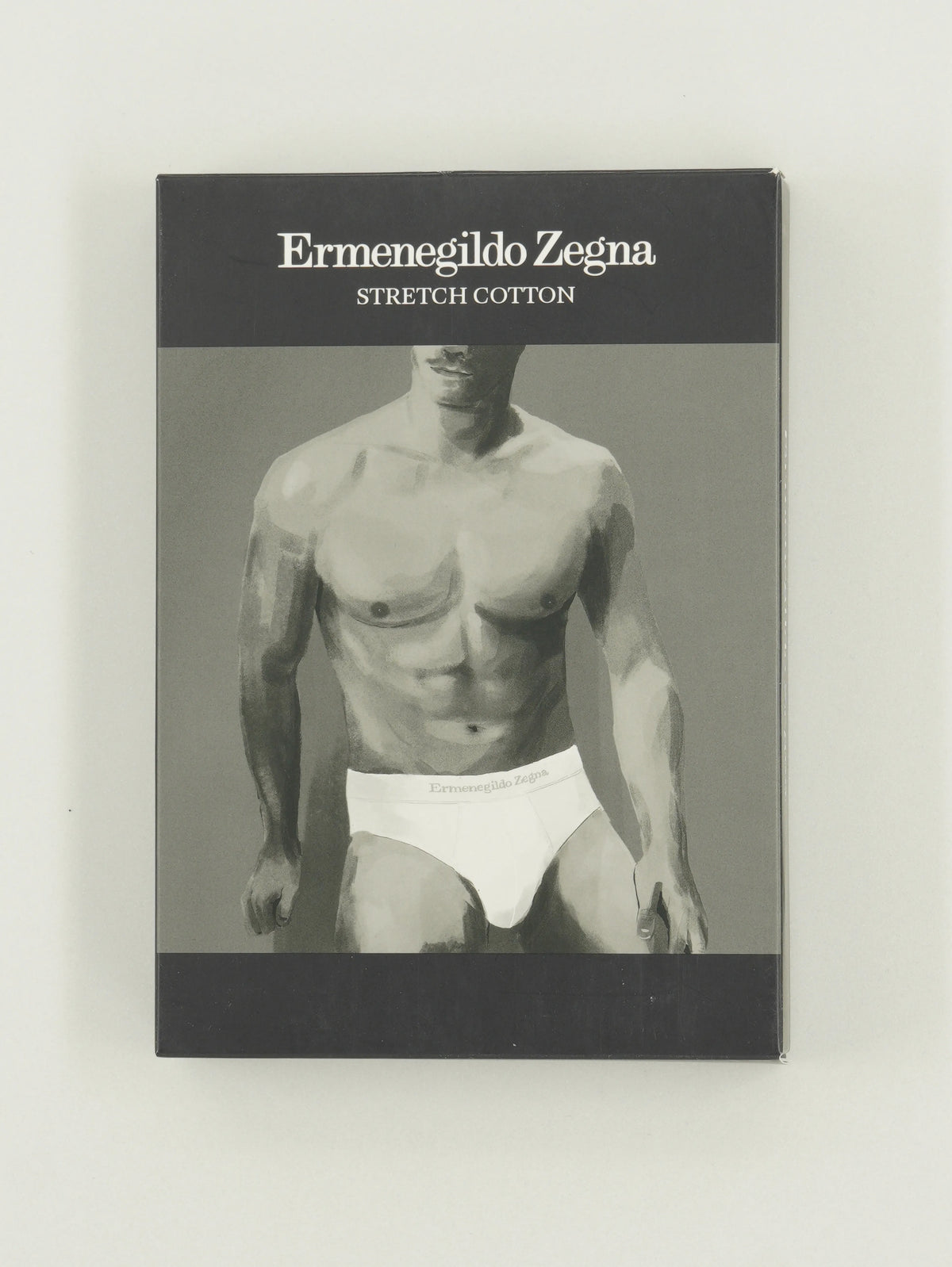 Zegna Briefs Cotton Stretch White Logo