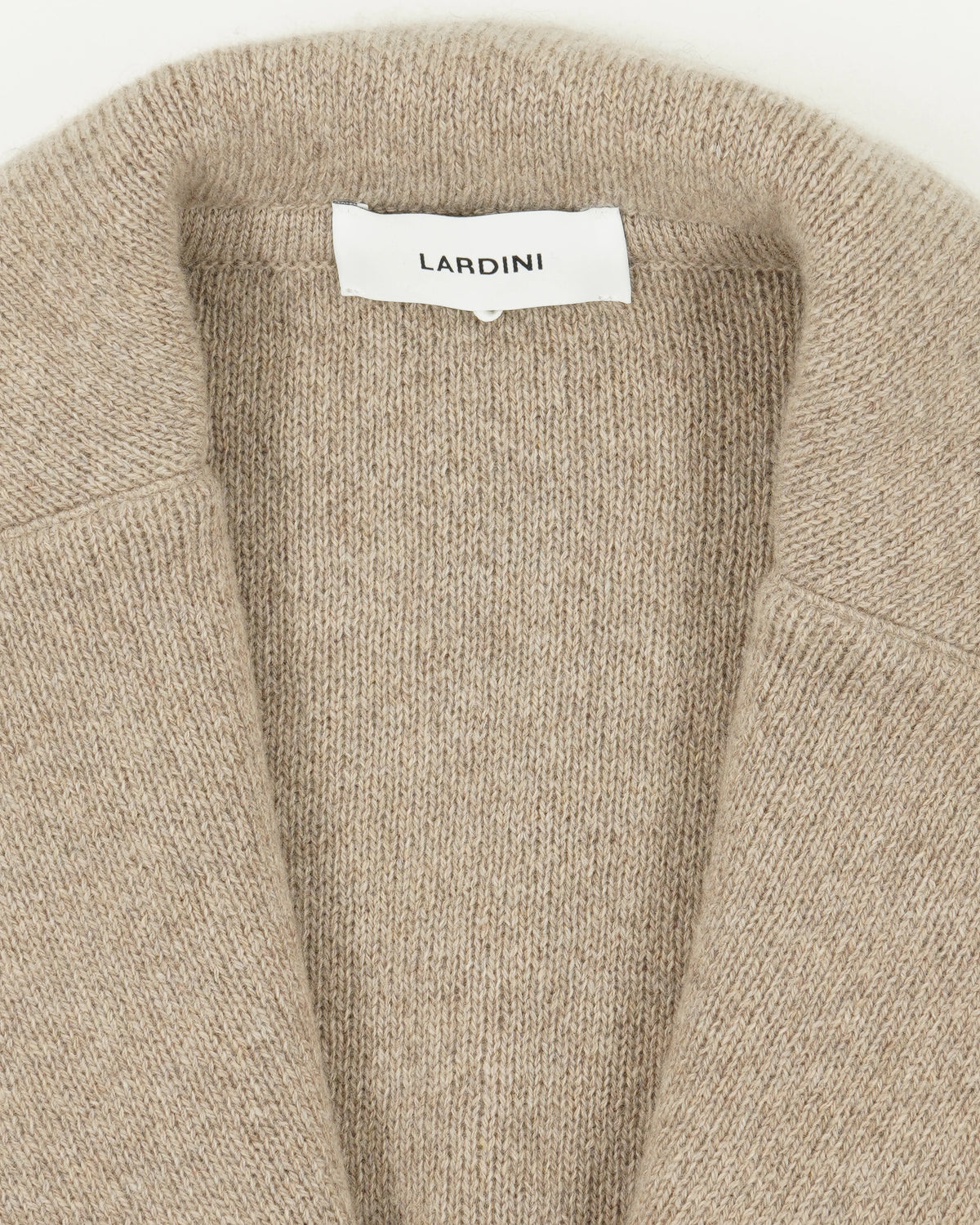 Lardini Knitted Jacket Pure Cashmere Beige