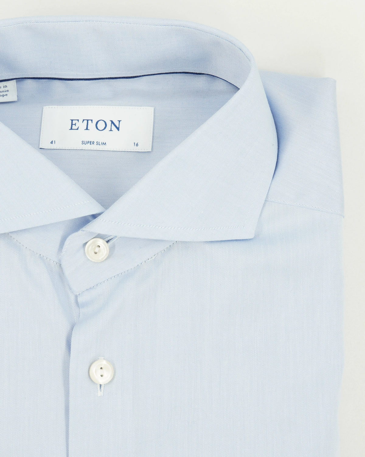 Eton Shirt Signature Twill Super Slim Light Blue