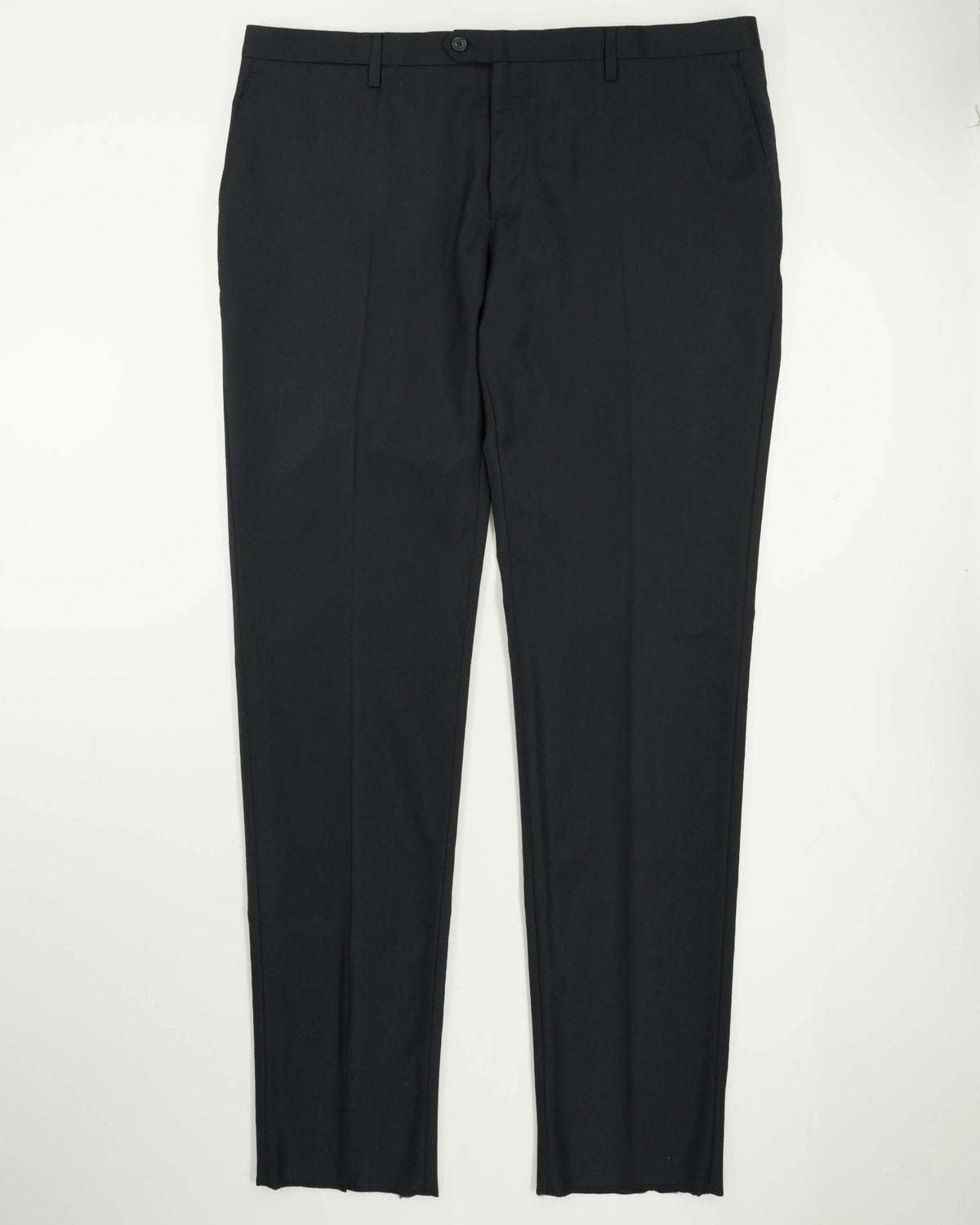 Lardini Trousers Brushed Wool Black