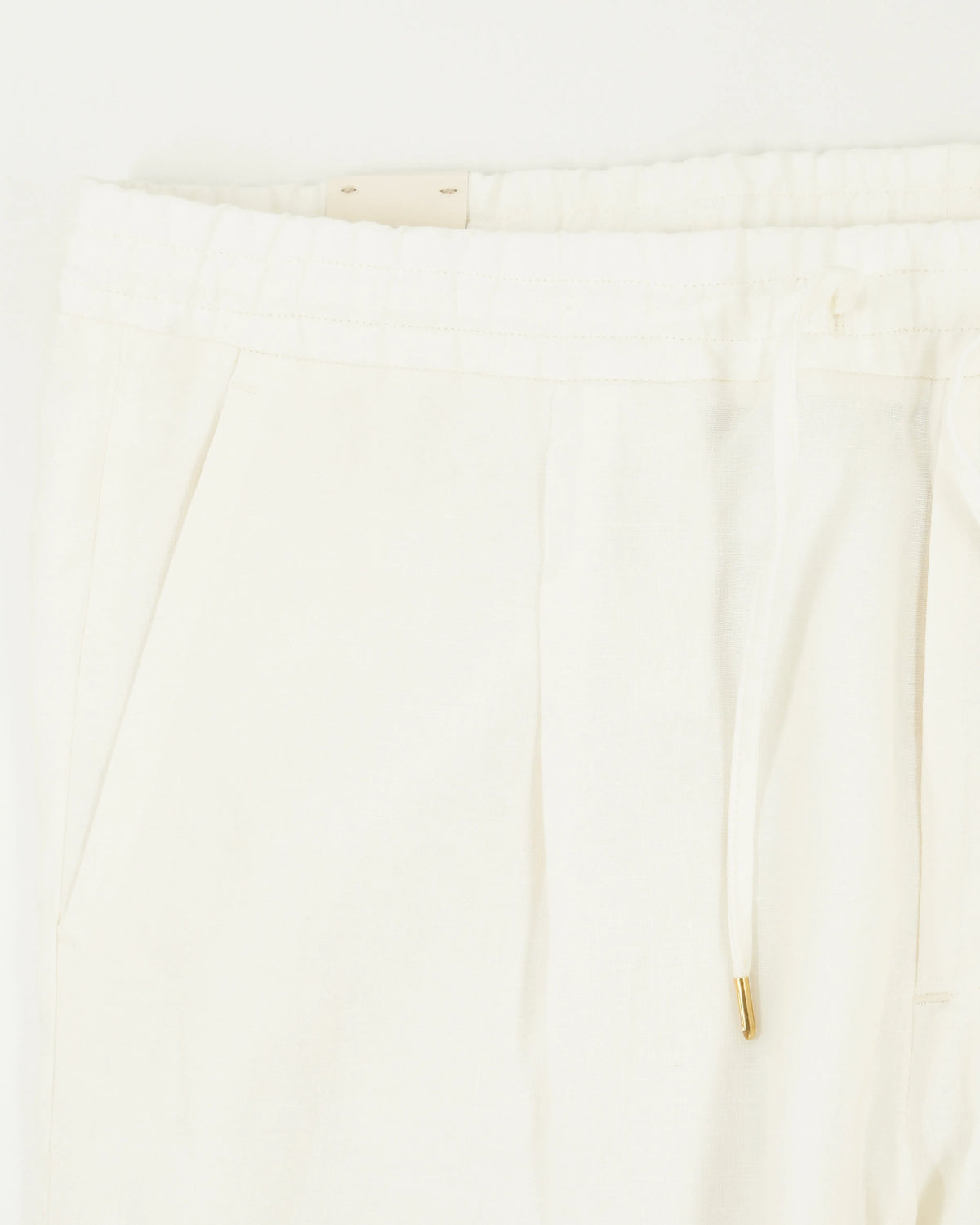 Briglia Trousers Relaxed Fit Pure Linen White
