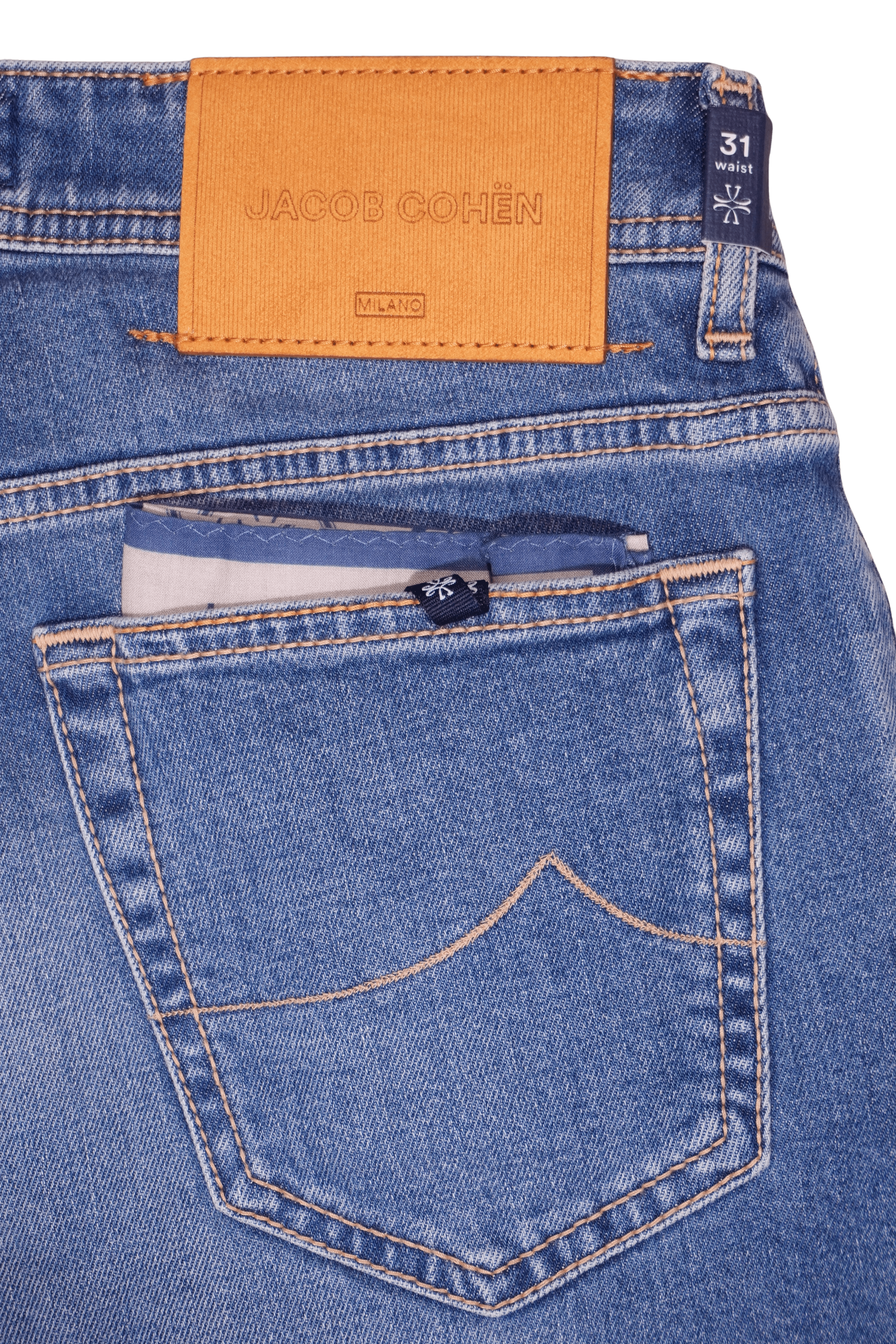 Jacob Cohen Bard Light Blue Stretch Denim