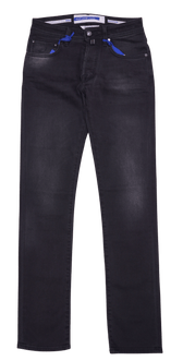 Jacob Cohen Bard Washed Black Stretch Denim