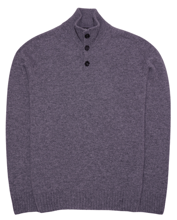 Dondup Stand Collar Wool Cashmere Grey