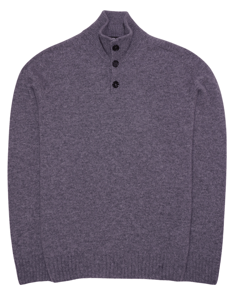 Dondup Stand Collar Wool Cashmere Grey
