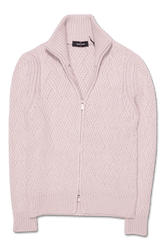 Gran Sasso Pure Cashmere Full Zip Natural