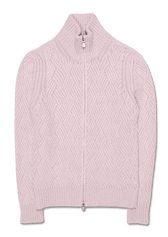 Gran Sasso Pure Cashmere Full Zip Natural