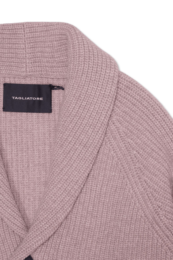 Tagliatore Shawl Cardigan Beige