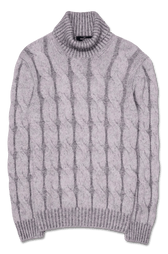 Gran Sasso Dolcevita Cashmere Alpaca Grey