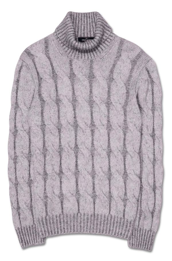Gran Sasso Dolcevita Cashmere Alpaca Grey