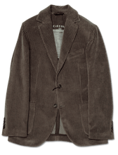 Circolo Jacket Wide Corduroy Dark Taupe