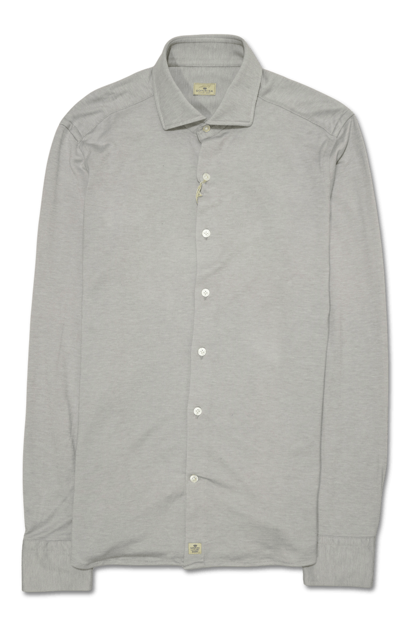 Sonrisa Shirt Lyocell Stretch Jersey Light Grey