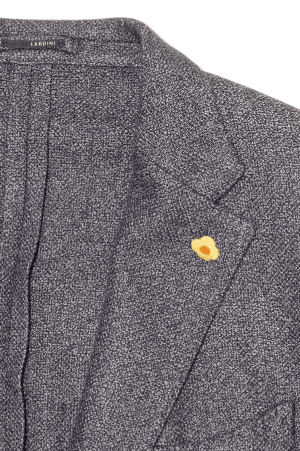 Lardini Jacket Cashmere Silk Navy
