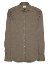 Stenströms Slim Fit Shirt Brown
