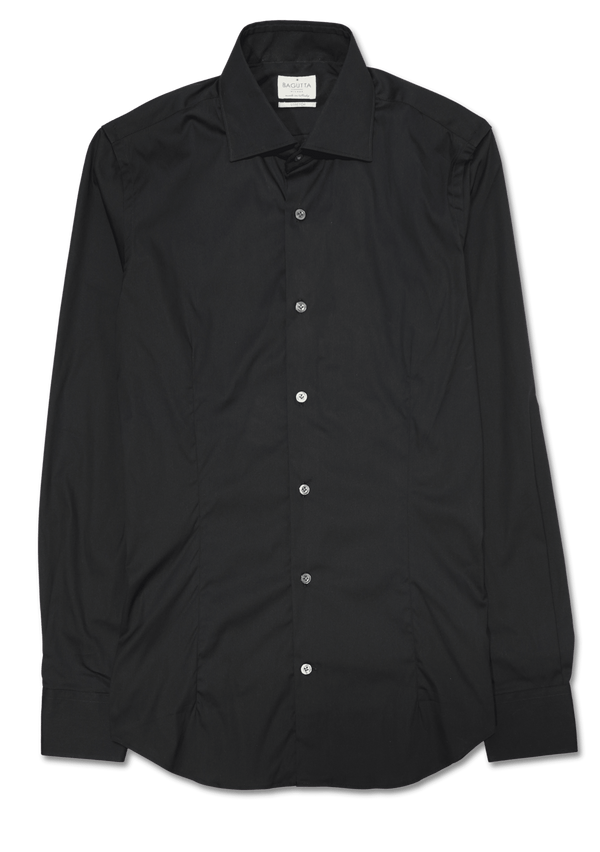 Bagutta Shirt Signature Stretch Slim Fit Black
