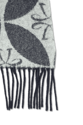 Jacob Cohen Monogram Scarf Blue Grey