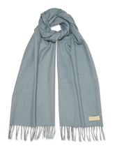 Pure Cashmere Scarf Light Blue