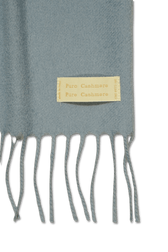 Pure Cashmere Scarf Light Blue